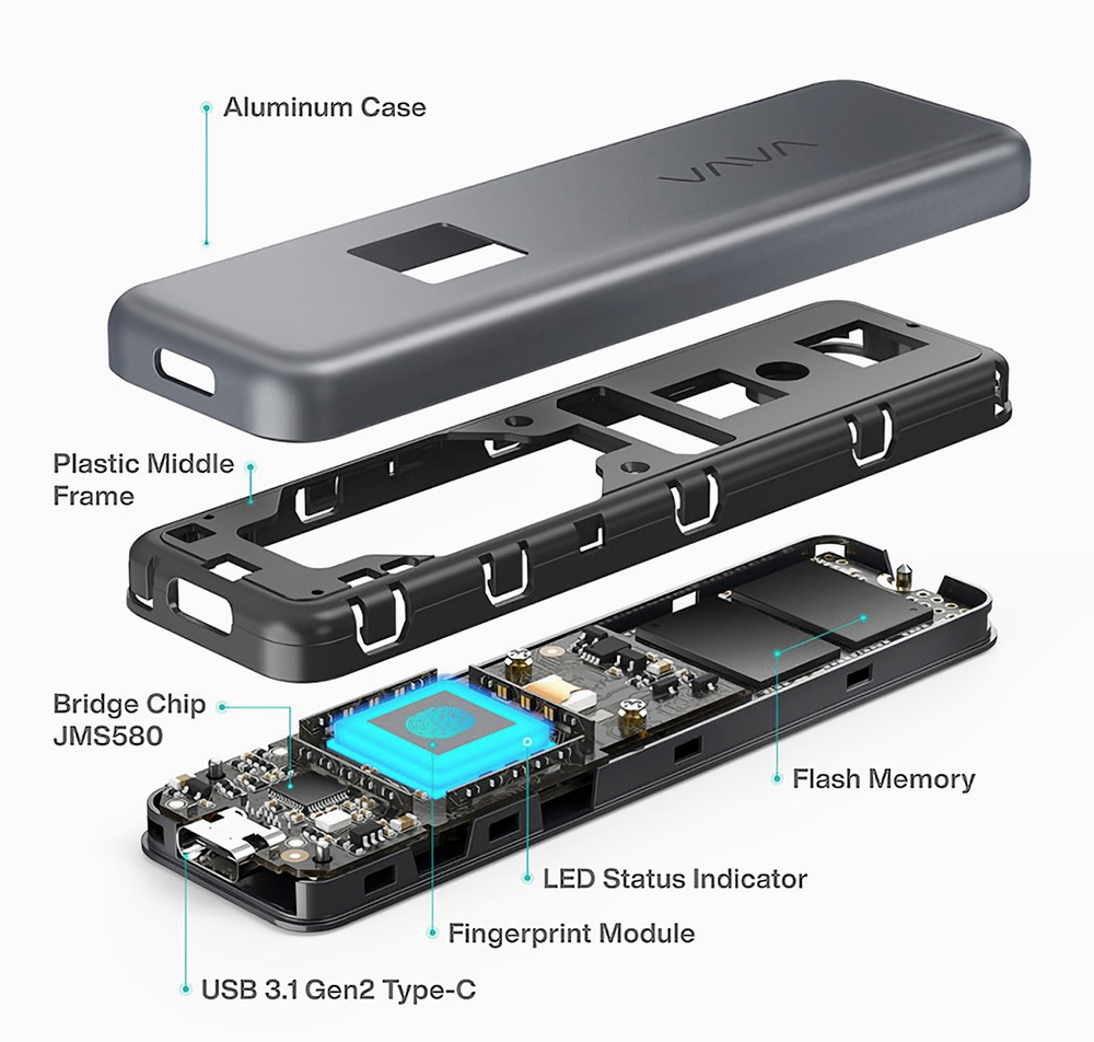 VAVA Portable SSD Touch