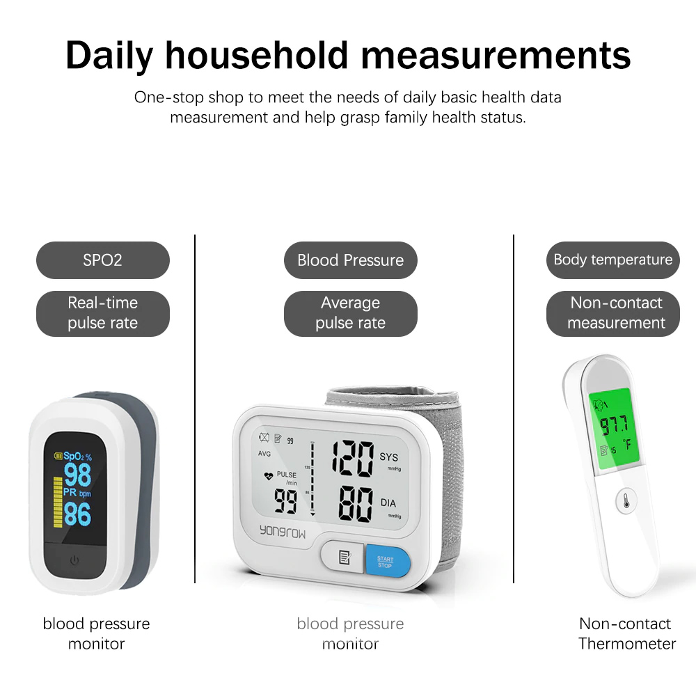 Gadgets de Saúde Yongrow Kit Triplo