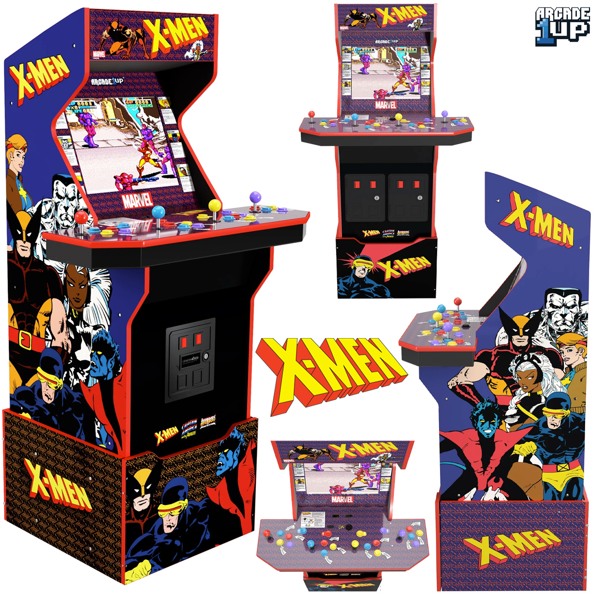 Maquina Arcade X-Men 4 Player Arcade Machine Arcade1Up