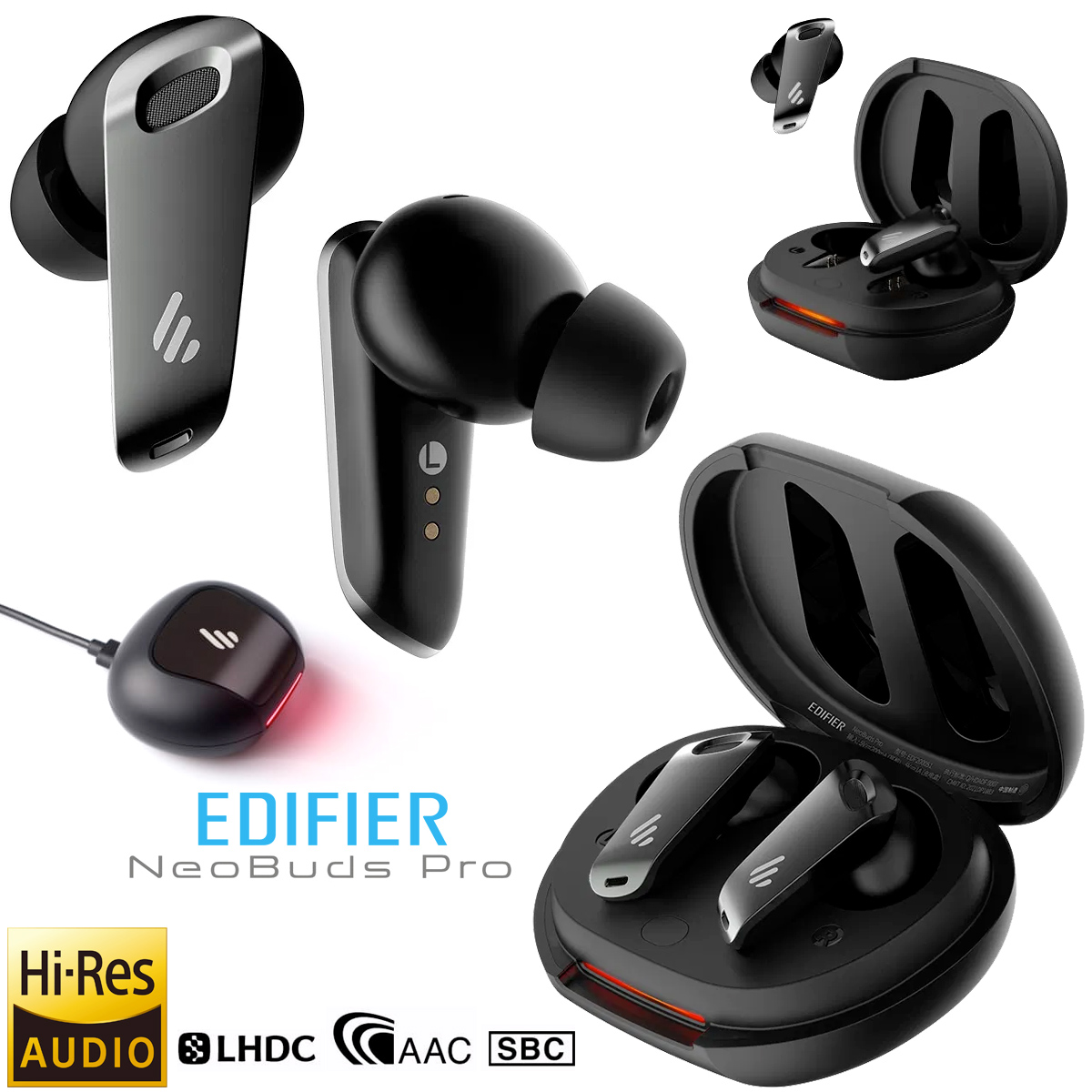 Fones de Ouvido Edifier TWS NeoBuds Pro Hi-Res ANC Earbuds