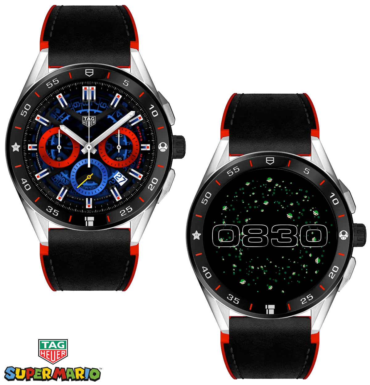 Relógio Tag Heuer x Super Mario Smartwatch