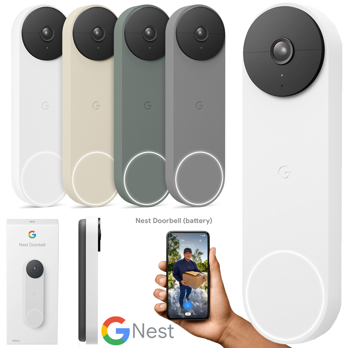 Campainha Inteligente Google Nest Doorbell Battery