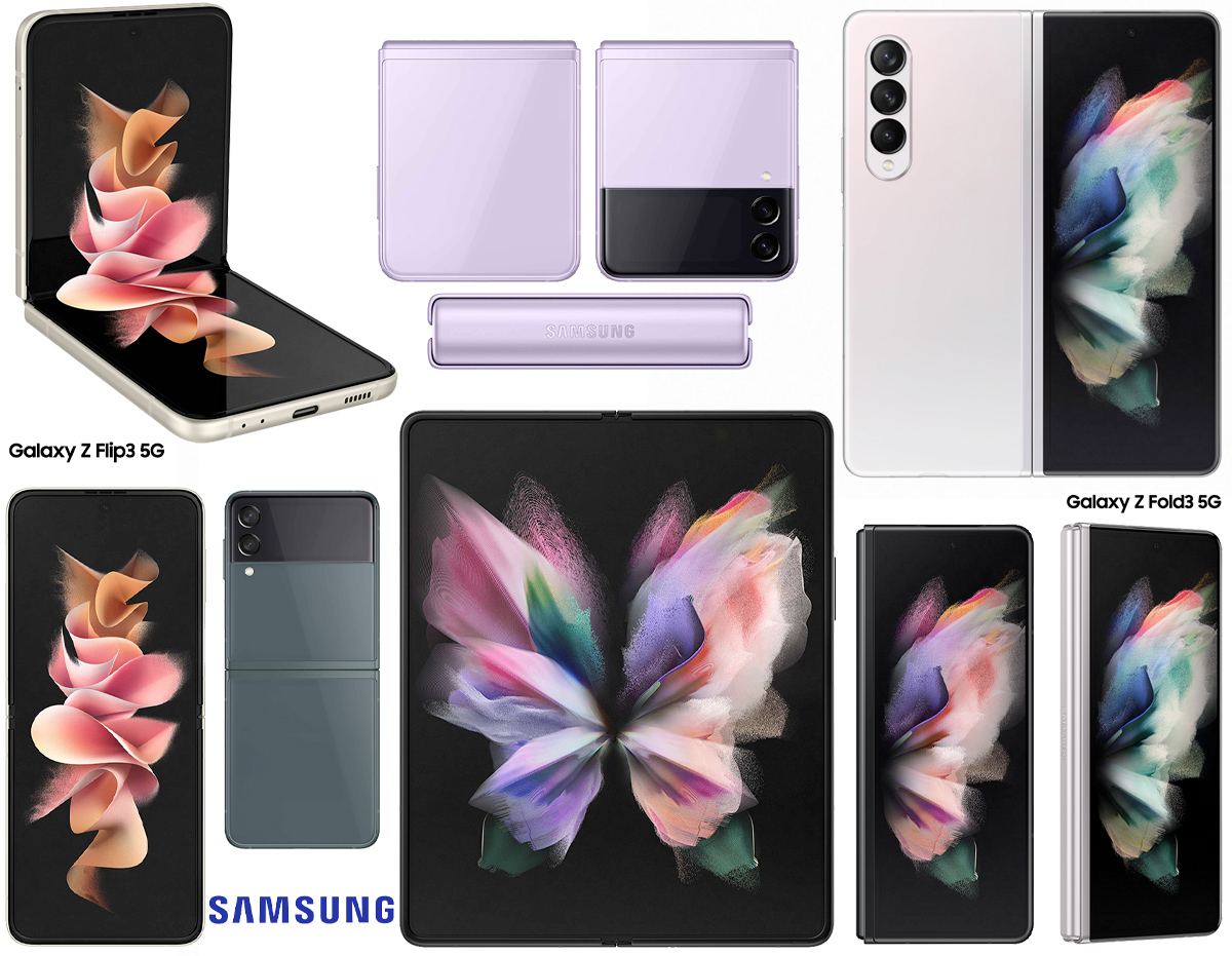 Smartphones Dobraveis Galaxy Z Samsung Flip3 e Fold3