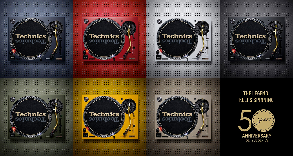 Toca-Discos Technics SL-1200M7L Turntable - Edição de 50 anos em 7 cores