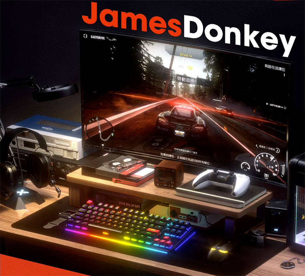 Teclado Mecânico JamesDonkey RS4 RGB