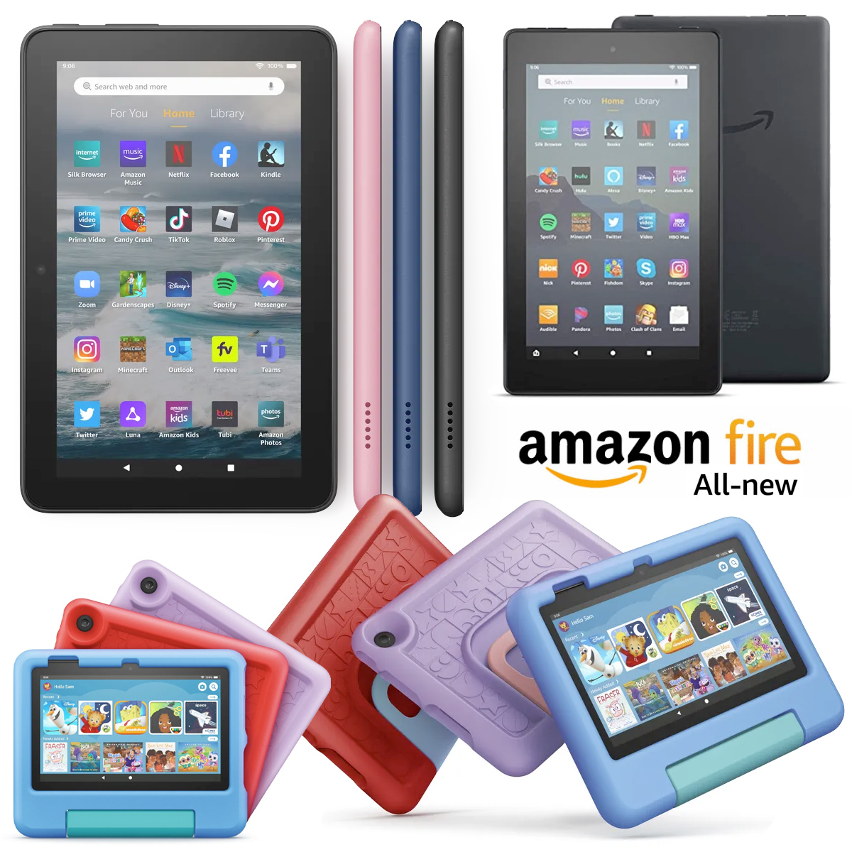 Novos Tablets Amazon Fire 7 e Fire 7 Kids