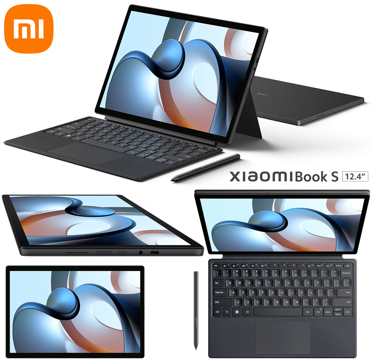 Xiaomi Book S 12.4 - Novo laptop/tablet 2-em-1 com Windows 11