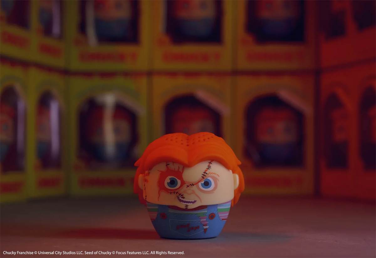 Chucky Bitty Boomers, a mini caixa de som do Brinquedo Assassino (Halloween)
