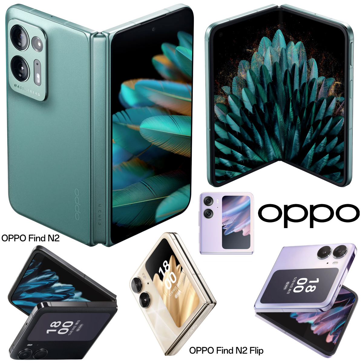 Novos smartphones dobráveis da Oppo: Find N2 e Find N2 Flip