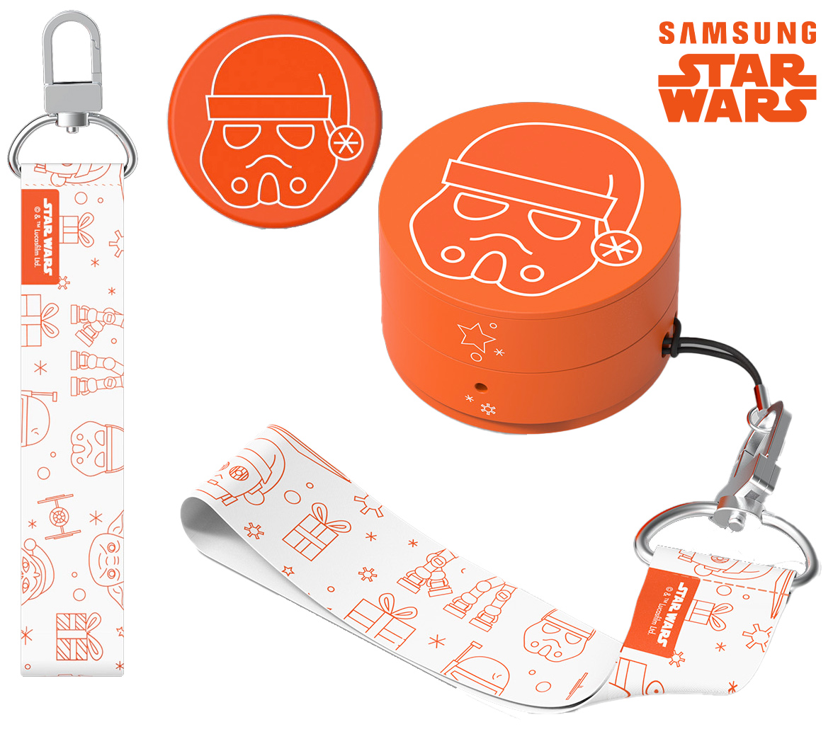 Acessórios de Natal Samsung Star Wars para Galaxy Z Flip 4, Buds e Watch