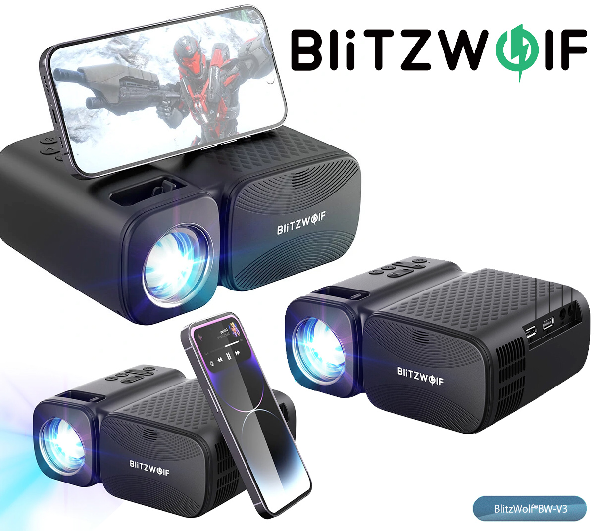 Projetor BlitzWolf BW-V3 Mini LED