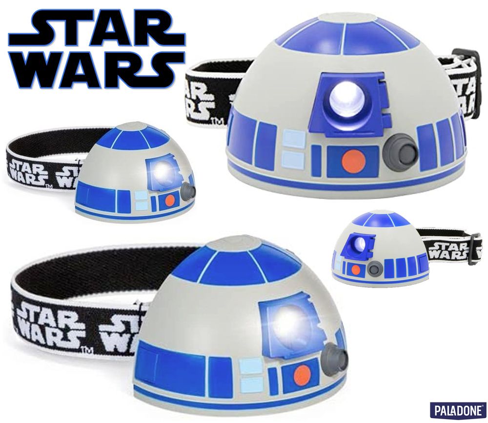 Lanterna de cabeça R2-D2 Star Wars com efeitos sonoros