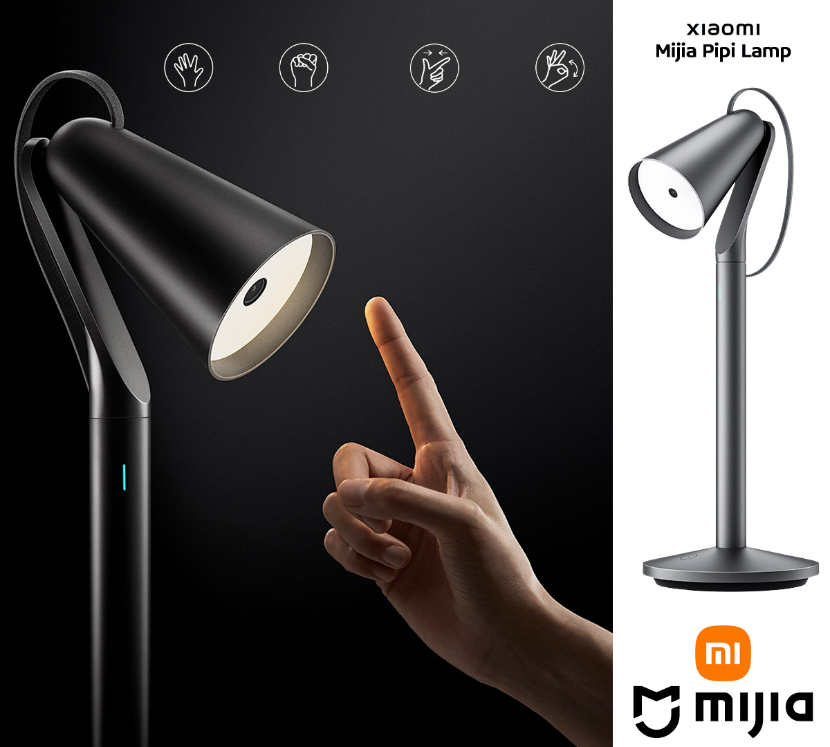 Luminária interativa Xiaomi Mijia Pipi Lamp com câmera IA