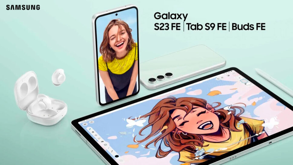 Samsung lança no Brasil smartphone Galaxy S23 FE, tablets Galaxy Tab S9 FE e Tab S9 FE+ e os fones Galaxy Buds FE