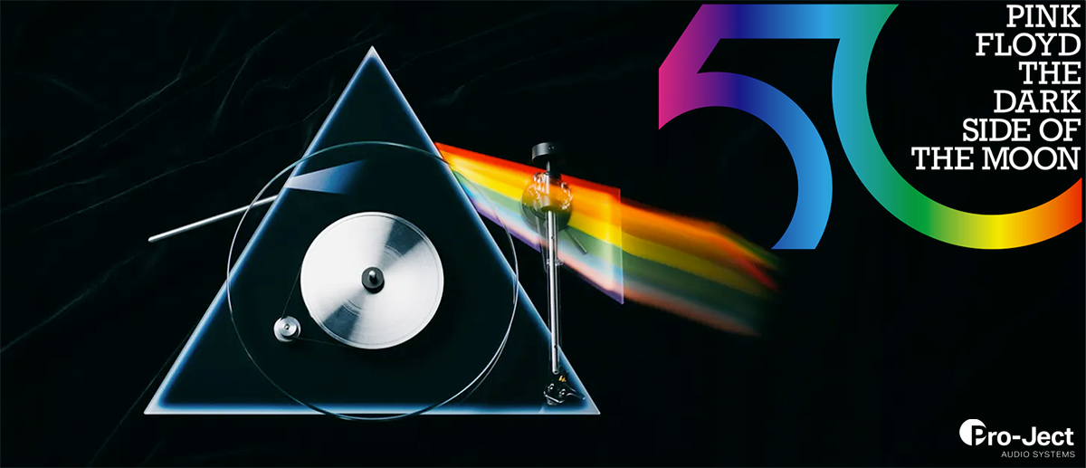 Toca-discos The Dark Side of the Moon 50 Anos - Pink Floyd Pro-Ject Turntable