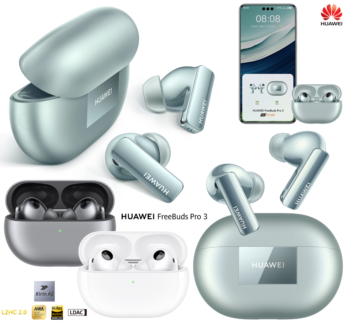 Fones premium Huawei FreeBuds Pro 3