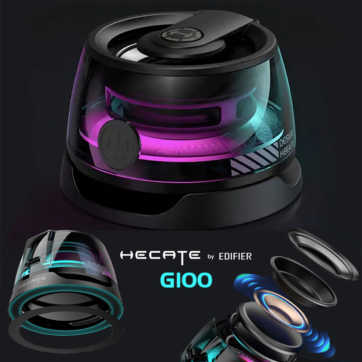 Mini caixa de som Edifier Hecate G100