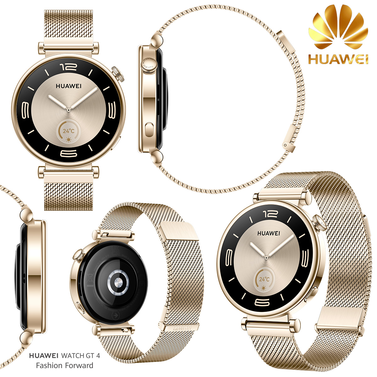 Smartwatch Huawei Watch GT 4 Gold Milanese