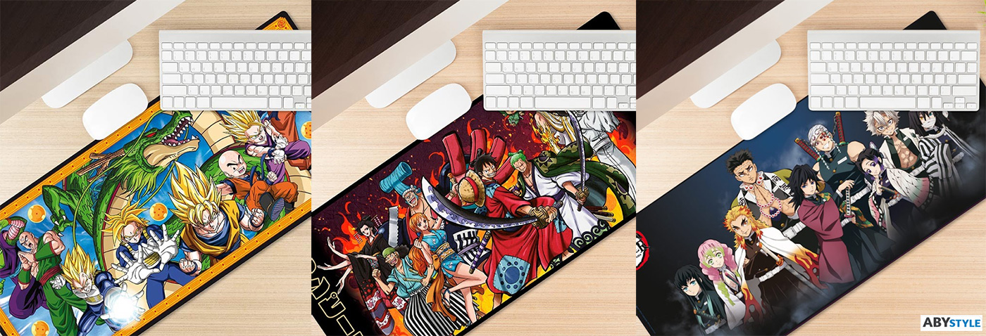 Mousepads Anime XXL: Dragon Ball, One Piece, Demon Slayer, Attack of Titans e Naruto