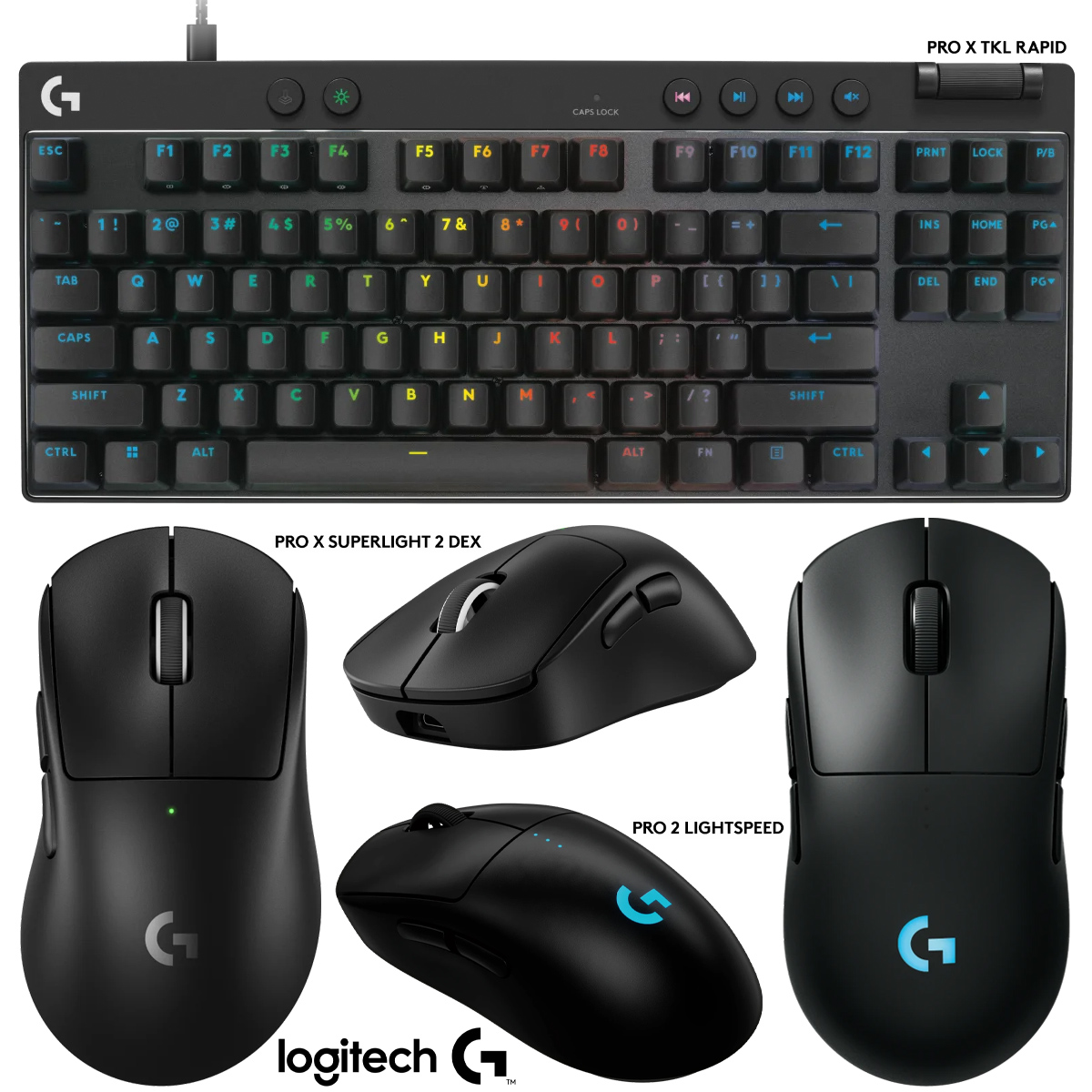 Logitech PRO: Teclado e 2 tipos de Mouse