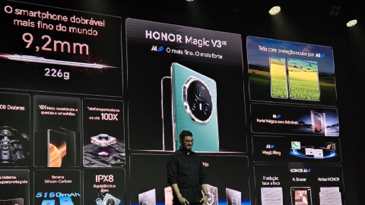 Honor chega ao Brasil com smartphones, wearables, e em breve, dobrável Magic V3