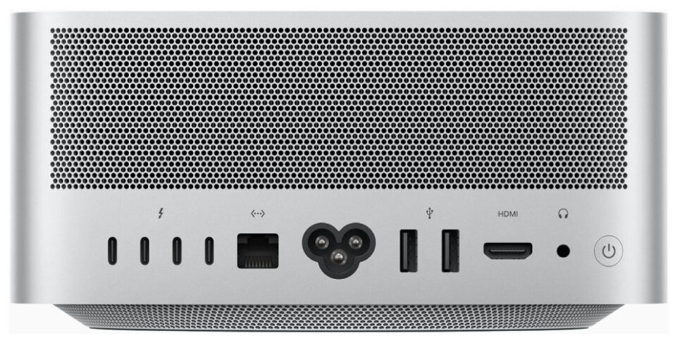 Novo Mac Studio tem 4 portas Thunderbolt 5