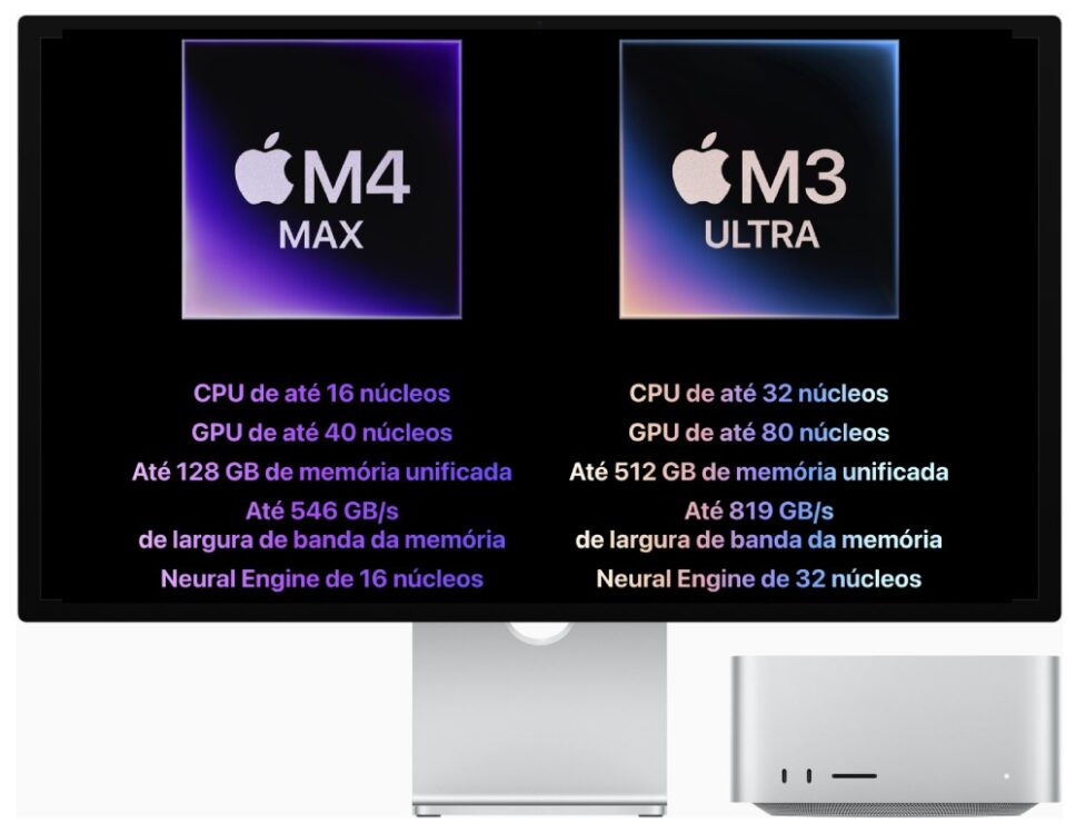 Processadores do novo Mac Studio