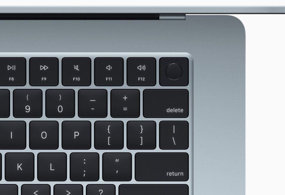 Teclado do MacBook Air tem Touch ID