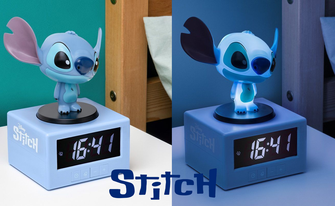 Relógio Despertador Stitch, a Experiência Genética nº 626 com luz noturna