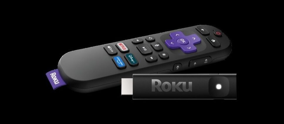 Roku Streaming Stick e seu controle remoto