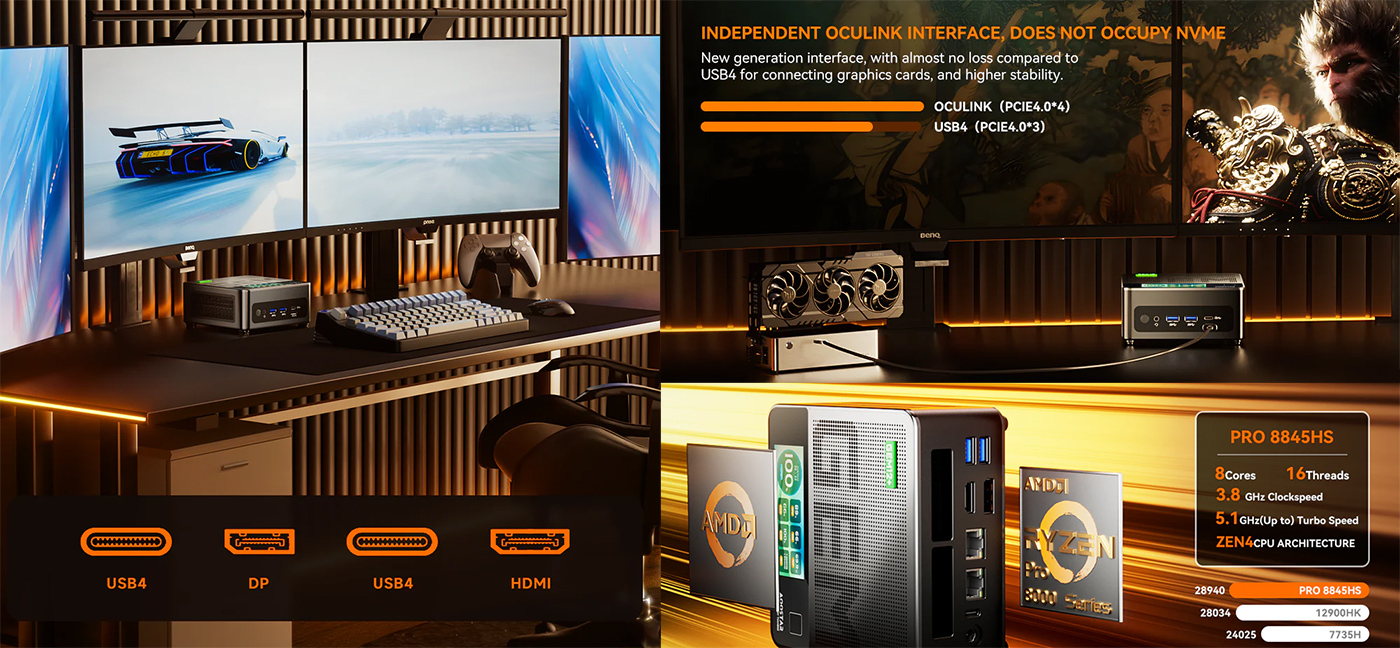Mini-PC Aoostar GEM12+ Pro