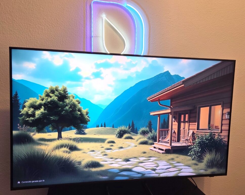 Tela QLED da QEF1 da Samsung