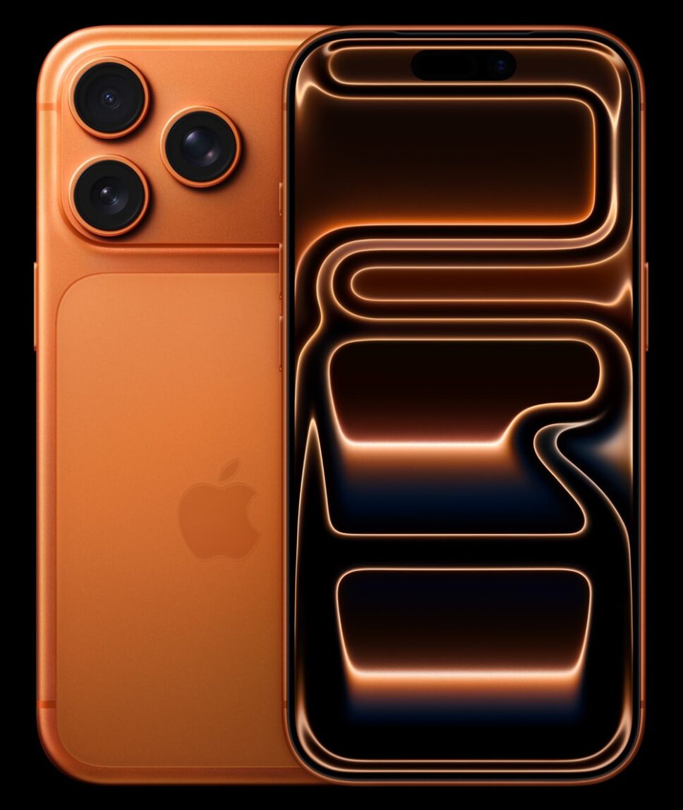 Cor laranja-cósmico do novo iPhone 17 Pro Max