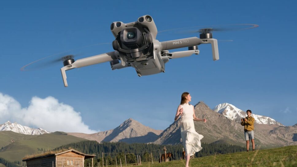 DJI Mini 5 Pro tem câmera com sensor CMOS de 1 polegada e LiDAR frontal