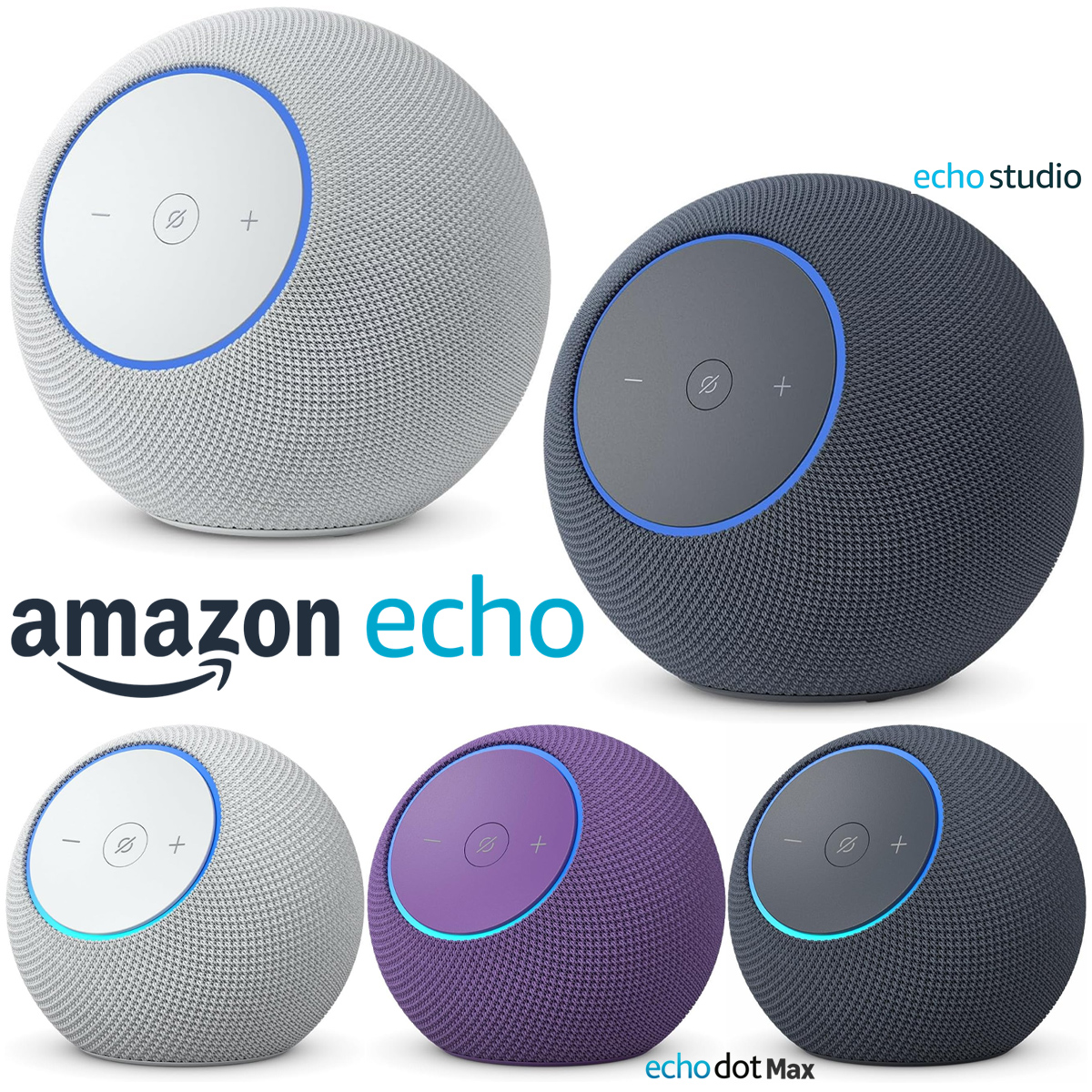 Amazon Echo Dot Max e Echo Studio