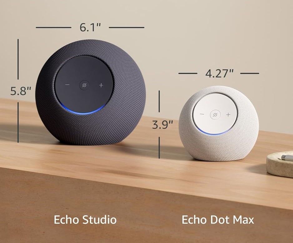 Amazon Echo Dot Max e Echo Studio