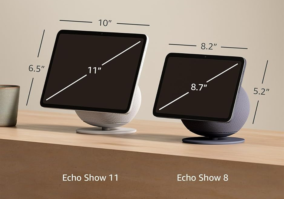Amazon Echo Show 8 e 11 (2025)