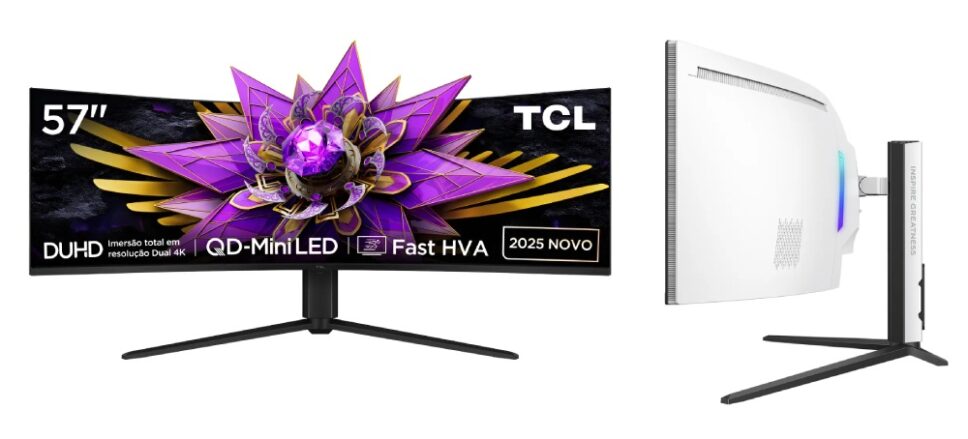 Monitor 57R94 Dual 4K com tecnologia QD-Mini LED