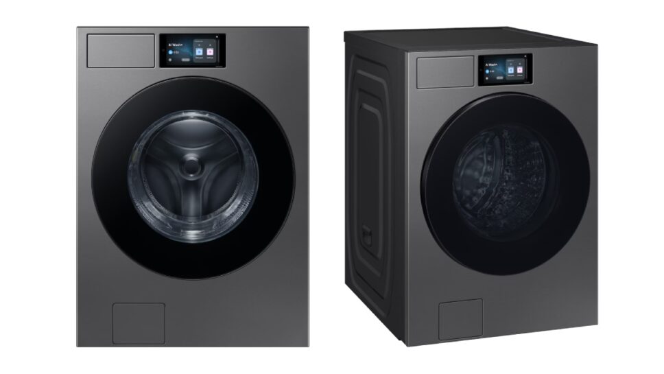 Lavadora Bespoke AI Laundry WF90F conta com tela de 7 polegadas e recursos de IA