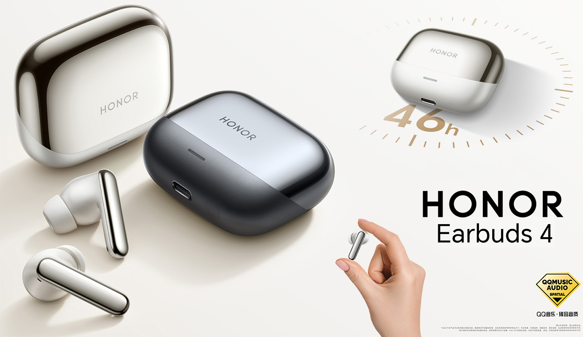 Fones Honor Earbuds 4 com sistema de drivers duplos