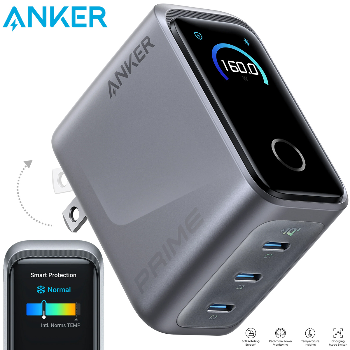 Carregador Anker Prime 160W