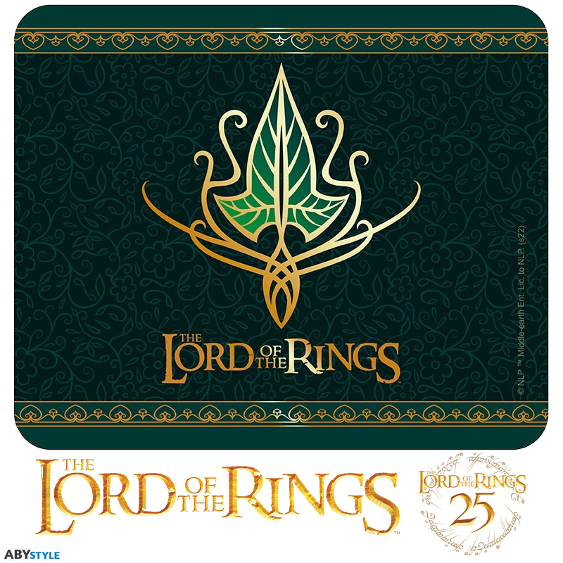 Mousepad Élfico com a Folha de Lórien de O Senhor dos Anéis