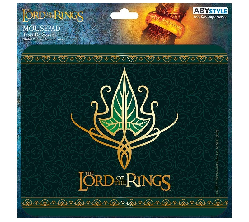 Mousepad Élfico com a Folha de Lórien de O Senhor dos Anéis