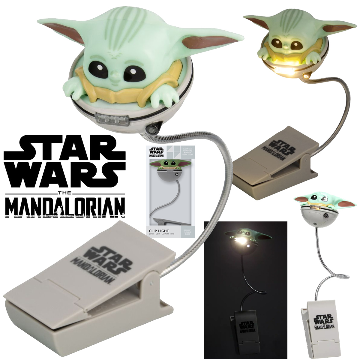 Luz de Leitura Star Wars O Mandaloriano e Grogu