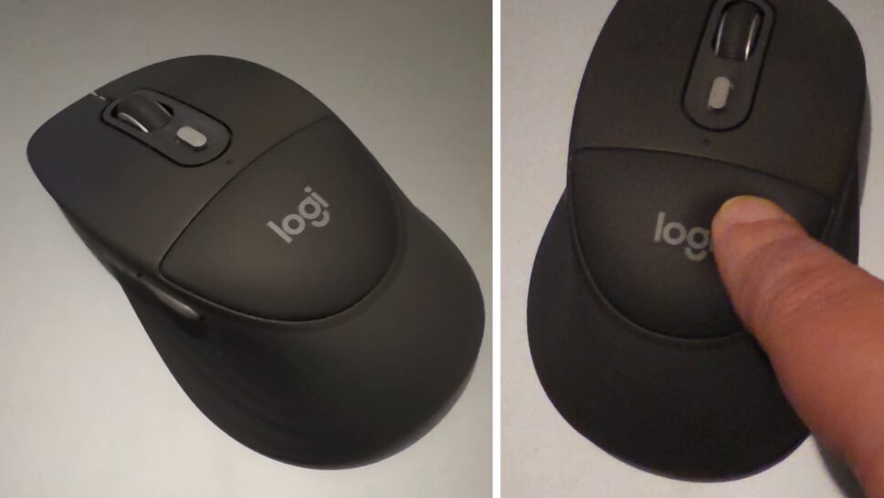 Mouse Signature Comfort M850 L com seu apoio almofadado 