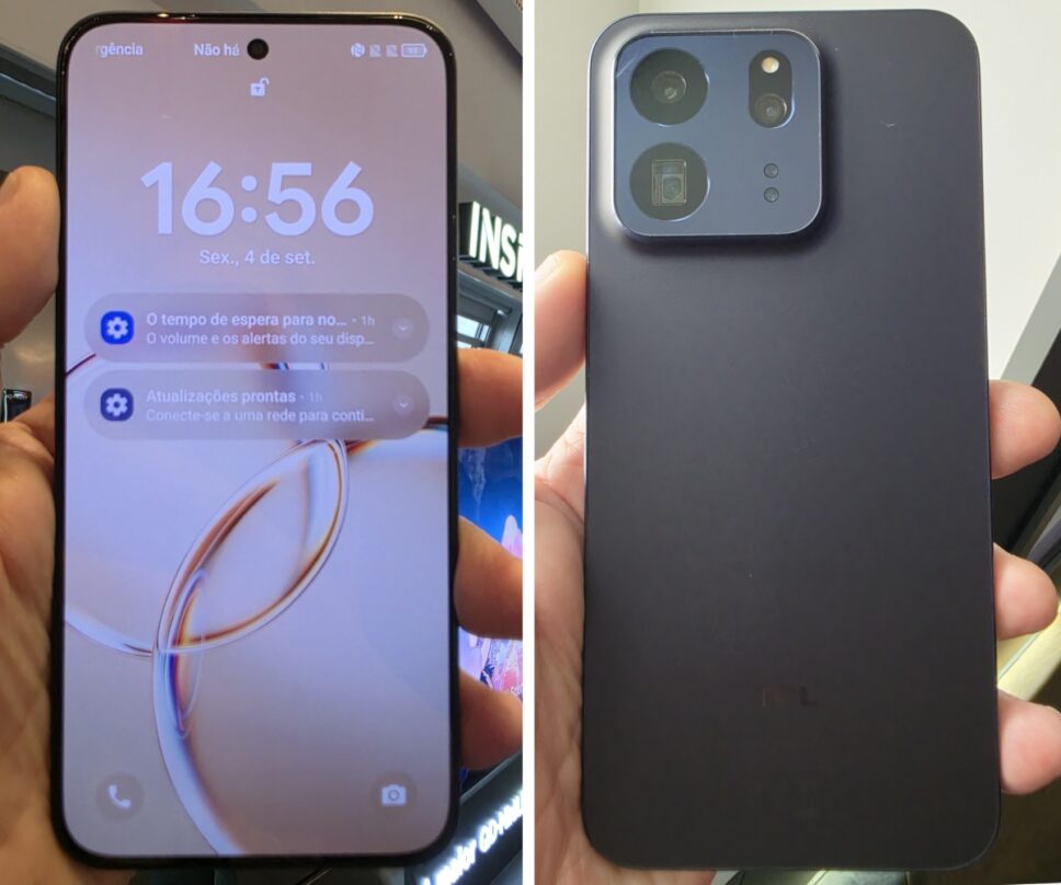 Tela e câmeras do TCL P80 Ultra