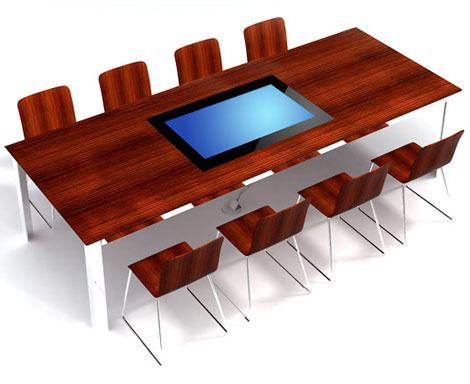 Mesa de Reunião com Computador e Touchscreen!