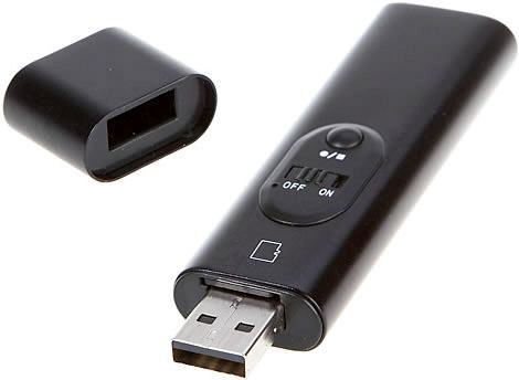 Mini-Gravador USB de Áudio e Vídeo
