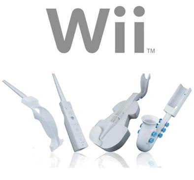 Wii Music Pack com Saxofone, Violino e Bateria para Wiimote