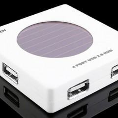 Hub USB com Painel Solar